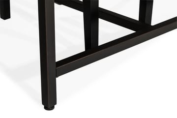 Spisegruppe Limerick 140 cm med 4 Tuva Lenestol - Rustikk Alm|Svart PU - Møbler - Bord - Spisegruppe