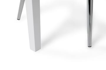 Spisegruppe Montague 140 cm Betong/Hvit/Grå/Krom - 4 Naira Stoler - Møbler - Bord - Spisegruppe