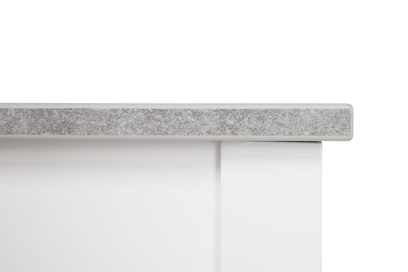 Spisegruppe Montague 140 cm Betong/Hvit/Svart - 4 Leo Stoler - Møbler - Bord - Spisegruppe