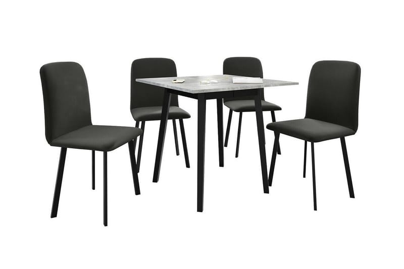 Spisegruppe Narberth - Grå/Svart - Møbler - Bord - Spisegruppe