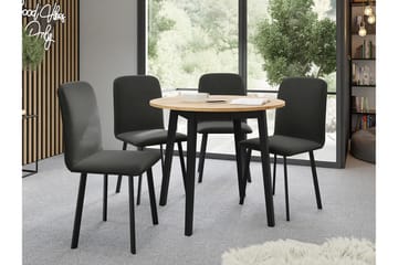 Spisegruppe Narberth - Mørkegrå/Svart - Møbler - Bord - Spisegruppe