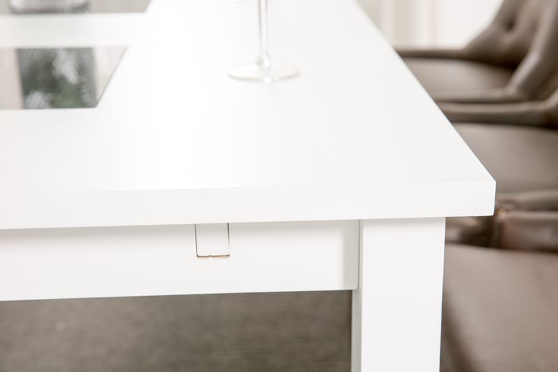 Spisegruppe Octavia 180 cm med 6 Hermione Lenestol - Hvit|Brun Vintage - Møbler - Bord - Spisegruppe