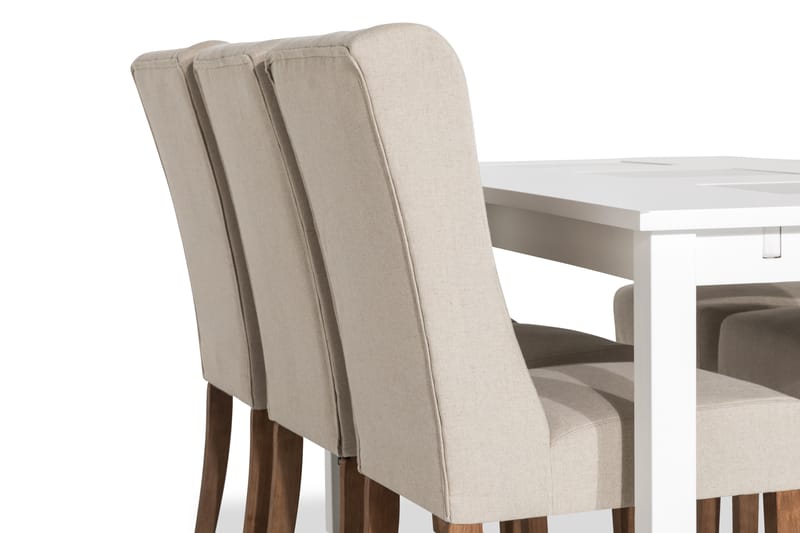 Spisegruppe Octavia 180 cm med 6 Isolde Stol - Vintage Alm|Beige - Møbler - Bord - Spisegruppe