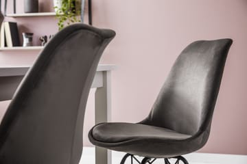 Spisegruppe Octavia 180 cm med 6 Scale Stoler Fløyel - Svart|Rød - Møbler - Bord - Spisegruppe