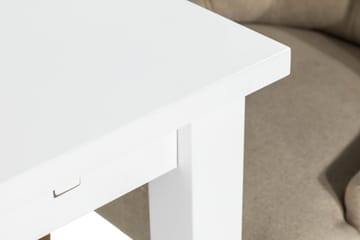 Spisegruppe Octavia Hvit/Beige/Vintageben - Beige|Træben - Møbler - Bord - Spisegruppe