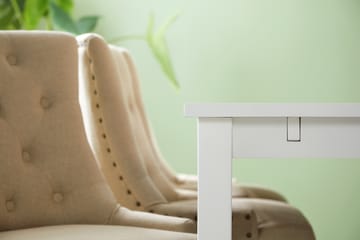 Spisegruppe Octavia Hvit/Beige/Vintageben - Beige|Træben - Møbler - Bord - Spisegruppe