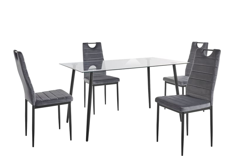 Spisegruppe Quincy 140 cm - Grå - Møbler - Bord - Spisegruppe