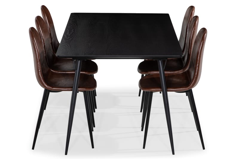 Spisegruppe Steph 180 cm med 6 Naira Spisestoler - Møbler - Bord - Spisegruppe