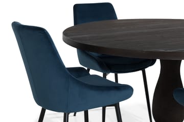 Spisegruppe Suzon 130 cm Rund med 4 Bergviken Stol - Møbler - Bord - Spisegruppe
