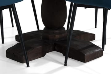 Spisegruppe Suzon 130 cm Rund med 4 Bergviken Stol - Møbler - Bord - Spisegruppe