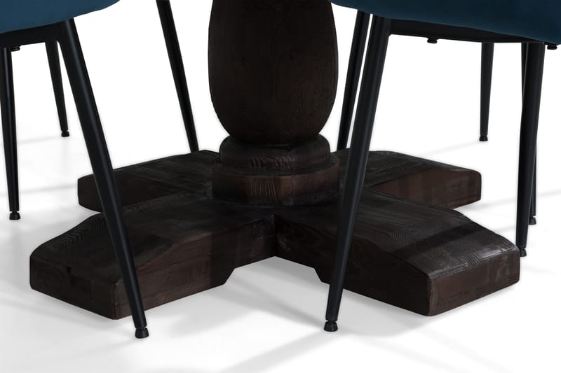 Spisegruppe Suzon 130 cm Rund med 4 Bergviken Stol - Møbler - Bord - Spisegruppe