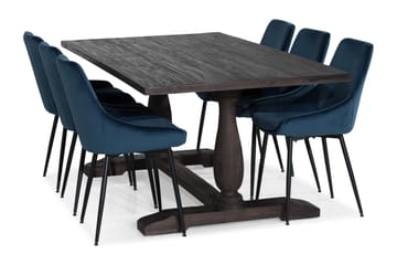 Spisegruppe Suzon 200 cm med 6 Bergviken Stol - Møbler - Bord - Spisegruppe
