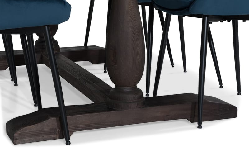 Spisegruppe Suzon 200 cm med 6 Bergviken Stol - Møbler - Bord - Spisegruppe
