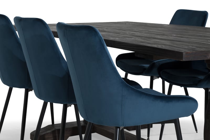 Spisegruppe Suzon 200 cm med 6 Bergviken Stol - Møbler - Bord - Spisegruppe