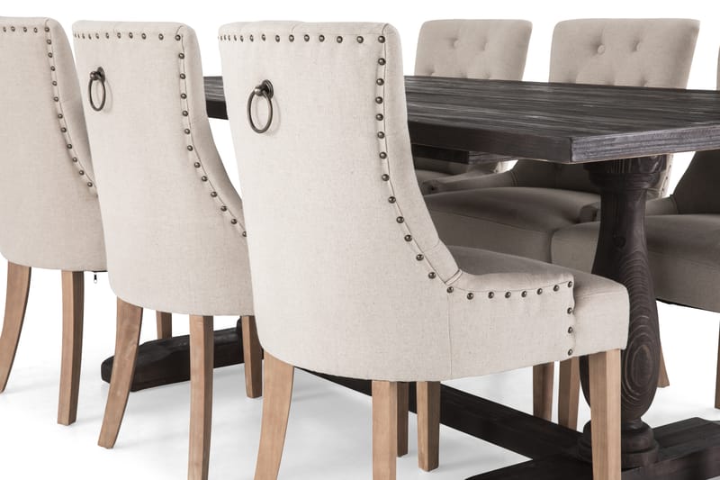 Spisegruppe Suzon 200 cm Vintage Alm/Beige - Møbler - Bord - Spisegruppe