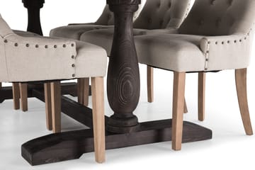 Spisegruppe Suzon 200 cm Vintage Alm/Beige - Møbler - Bord - Spisegruppe