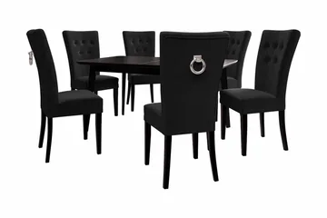 Spisegruppe - Svart - Møbler - Bord - Spisegruppe