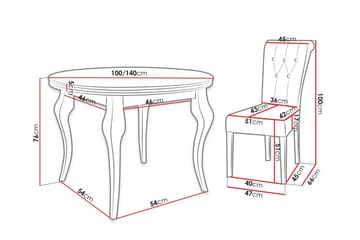 Spisegruppe - Svart - Møbler - Bord - Spisegruppe