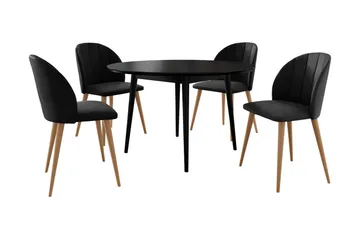Spisegruppe - Svart - Møbler - Bord - Spisegruppe