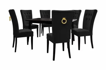 Spisegruppe - Svart - Møbler - Bord - Spisegruppe