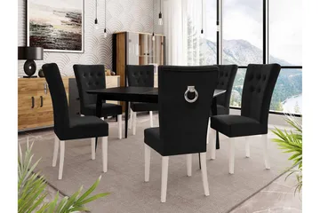 Spisegruppe - Svart - Møbler - Bord - Spisegruppe