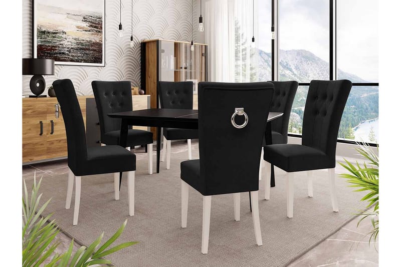 Spisegruppe - Svart - Møbler - Bord - Spisegruppe