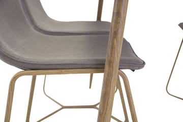 Spisegruppe Tommy 120 cm med 4 Theresa Stoler - Svart|Grå - Møbler - Bord - Spisegruppe