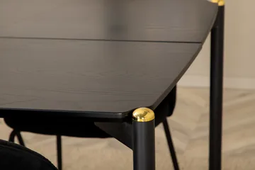 Spisegruppe Trym 190 cm inkl. 6 Matanza Stoler - Svart - Møbler - Bord - Spisegruppe