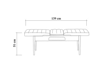 Spisegruppe Vinadi Forlengningsbar 129 cm - Hvit/Grå - Møbler - Bord - Spisegruppe