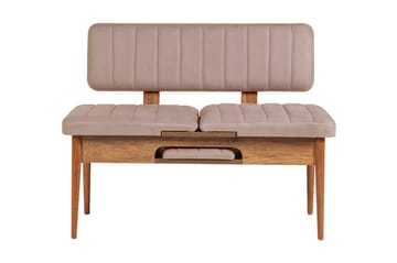 Spisegruppe Vinadi Forlengningsbar 129 cm - Hvit/Grå - Møbler - Bord - Spisegruppe