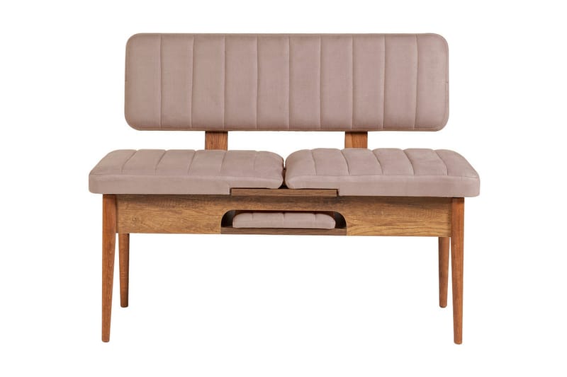 Spisegruppe Vinadi Forlengningsbar 129 cm - Hvit/Grå - Møbler - Bord - Spisegruppe