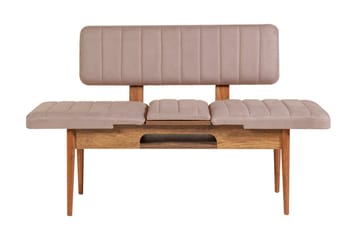 Spisegruppe Vinadi Forlengningsbar 129 cm - Hvit/Grå - Møbler - Bord - Spisegruppe