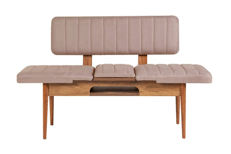 Spisegruppe Vinadi Forlengningsbar 129 cm - Hvit/Grå - Møbler - Bord - Spisegruppe