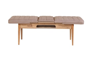 Spisegruppe Vinadi Forlengningsbar 129 cm - Natur/Grå/Brun - Møbler - Bord - Spisegruppe