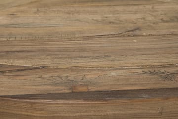 Spisegruppe Yorkshire Ø150 cm Rund Vintage Natur/Hvit/Beige - 6 Ophelia Stoler - Møbler - Bord - Spisegruppe