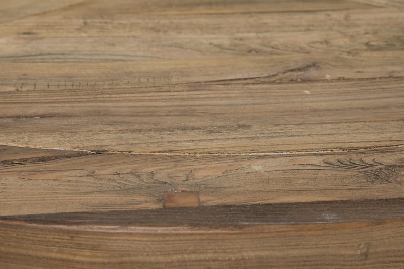 Spisegruppe Yorkshire Ø150 cm Rund Vintage Natur/Hvit/Beige - 6 Ophelia Stoler - Møbler - Bord - Spisegruppe
