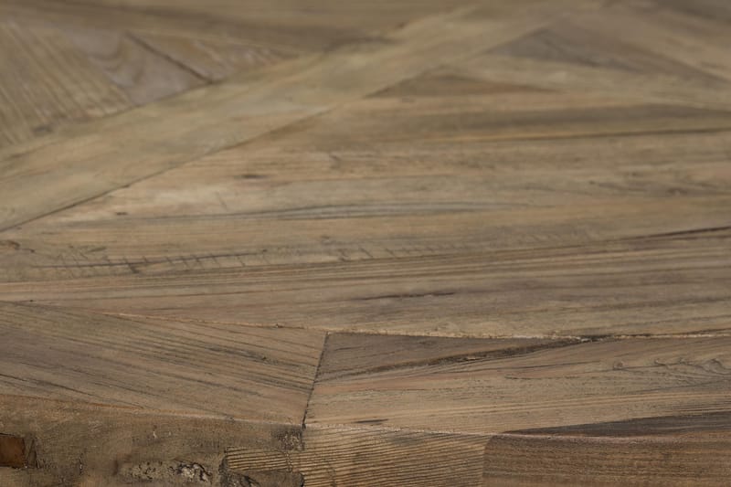 Spisegruppe Yorkshire Ø150 cm Rund Vintage Natur/Hvit/Grå - 6 Emmie Stoler - Møbler - Bord - Spisegruppe