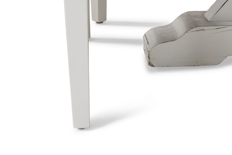 Spisegruppe Yorkshire Ø150 cm Rund Vintage Natur/Hvit/Grå - 6 Ophelia Stoler - Møbler - Bord - Spisegruppe