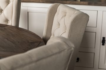 Spisegruppe Yorkshire 150 cm Rund med 6 Isolde Stol - Vintage Alm|Beige - Møbler - Bord - Spisegruppe
