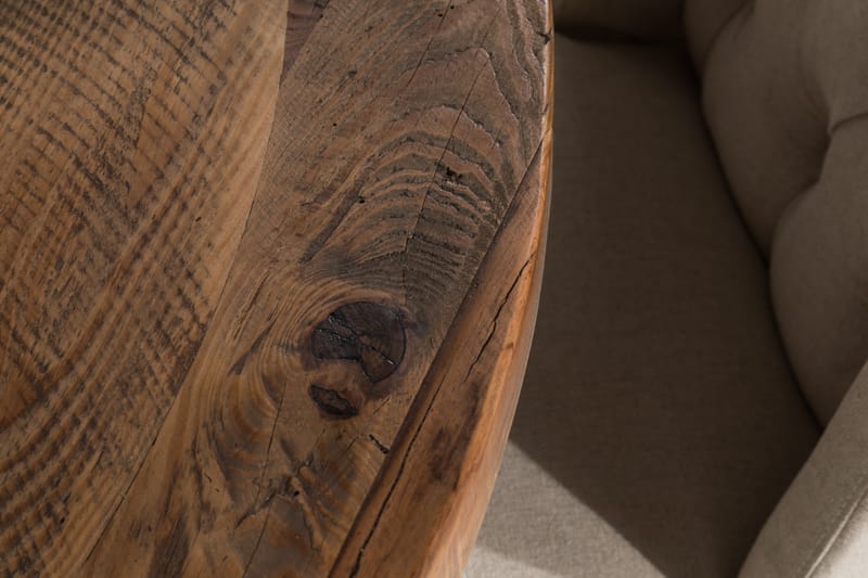 Spisegruppe Yorkshire 150 cm Rund med 6 Isolde Stol - Vintage Alm|Beige - Møbler - Bord - Spisegruppe
