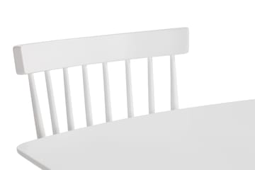 Spisegruppe Piatra 120 cm med 4 Taplow Spisestoler - Hvit - Møbler - Bord - Spisegruppe