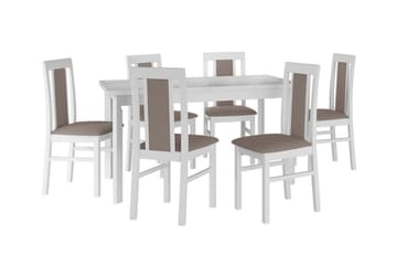 Spisegruppe Patrickswell - Beige/Hvit - Møbler - Bord - Spisegruppe