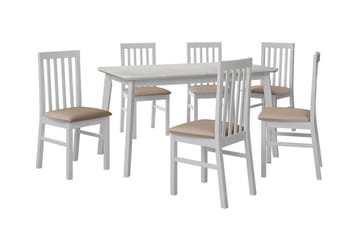 Spisegruppe Patrickswell - Beige/Hvit - Møbler - Bord - Spisegruppe