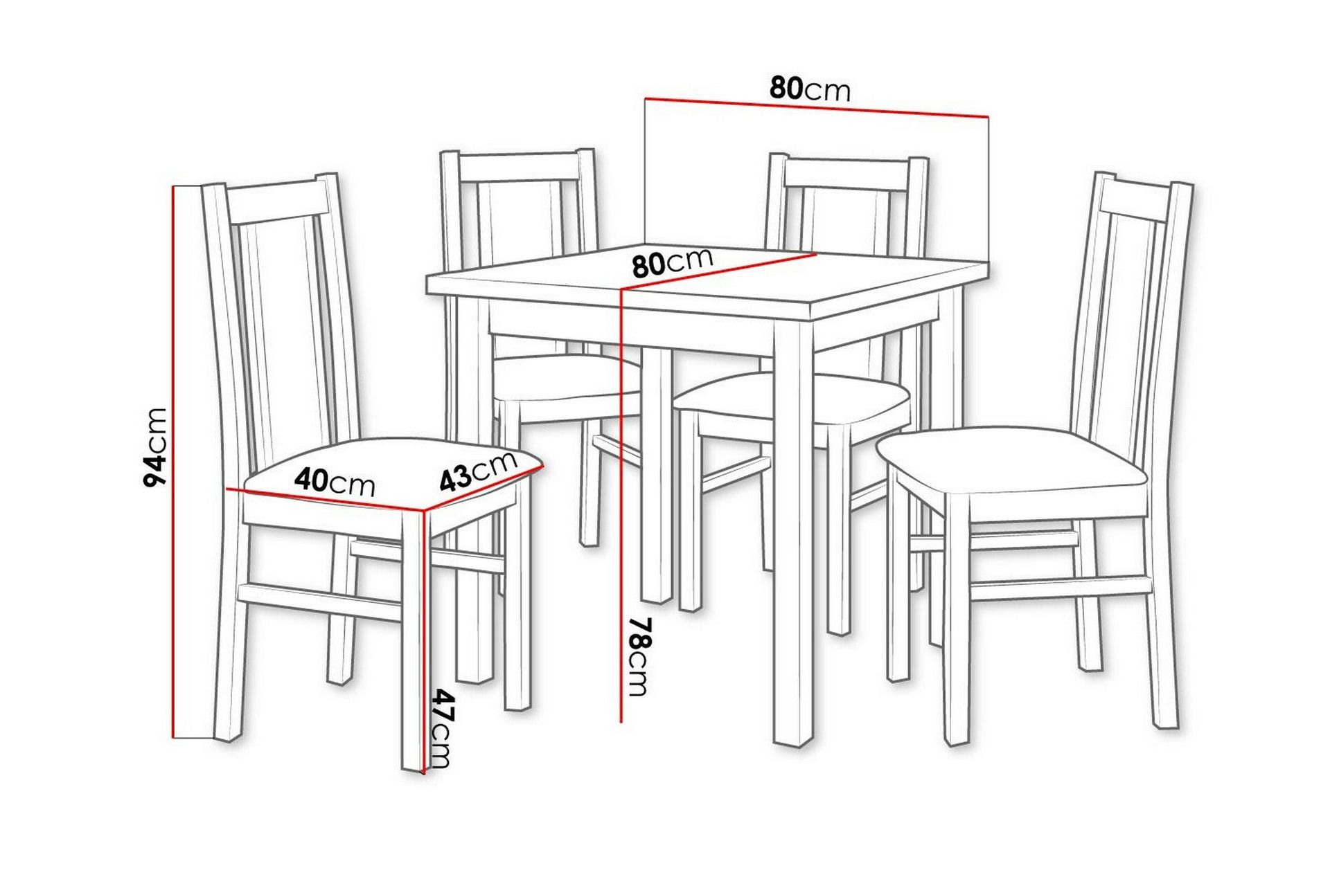 Spisegruppe Patrickswell - Beige/Mørkebrun - Møbler - Bord - Spisegruppe