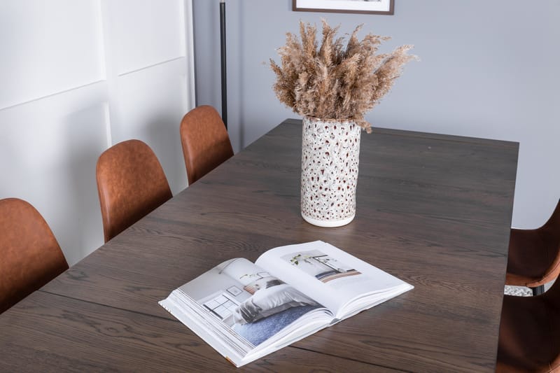 Torresolana Spisebord med 8 Pontus kjøkkenstoler Kunstlær - Møbler - Bord - Spisegruppe