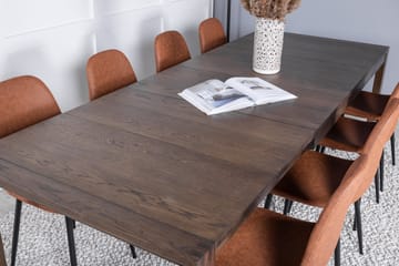 Torresolana Spisebord med 8 Pontus kjøkkenstoler Kunstlær - Møbler - Bord - Spisegruppe