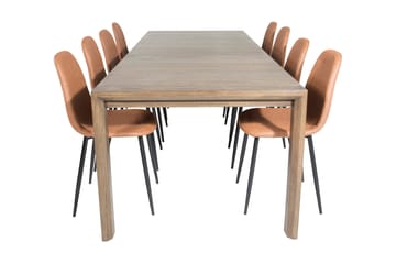 Torresolana Spisebord med 8 Pontus kjøkkenstoler Kunstlær - Møbler - Bord - Spisegruppe