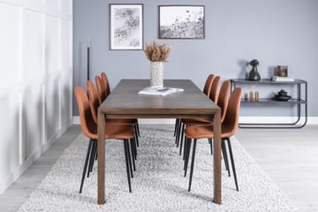 Torresolana Spisebord med 8 Pontus kjøkkenstoler Kunstlær - Møbler - Bord - Spisegruppe