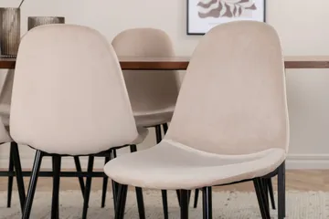 Uno spisebord med 6 Polar Spisestol - Møbler - Bord - Spisegruppe