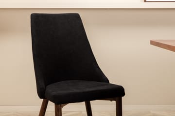 Unos Spisegruppe 200 cm inkl. 4 Campomar Stoler - Valnøttbrun/Svart - Møbler - Bord - Spisegruppe